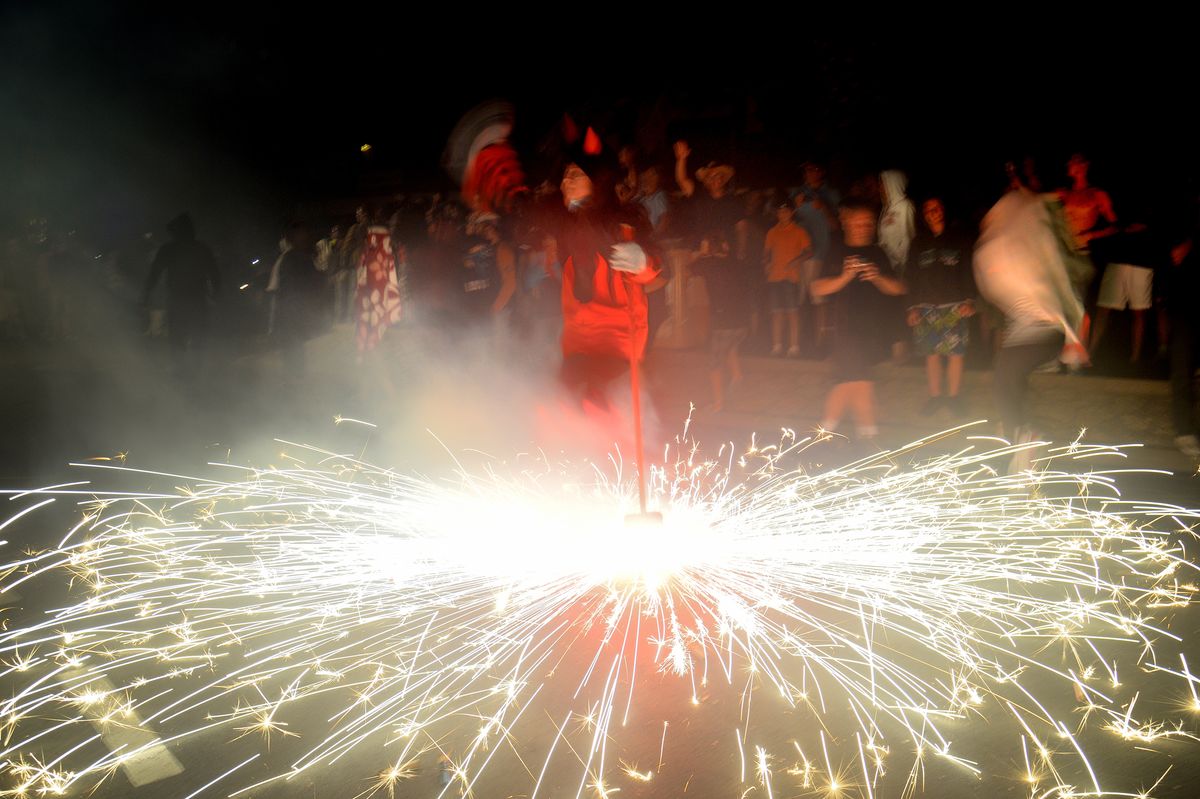 FESTA DEL FOC EN HOSPITALET DE L'INFANT