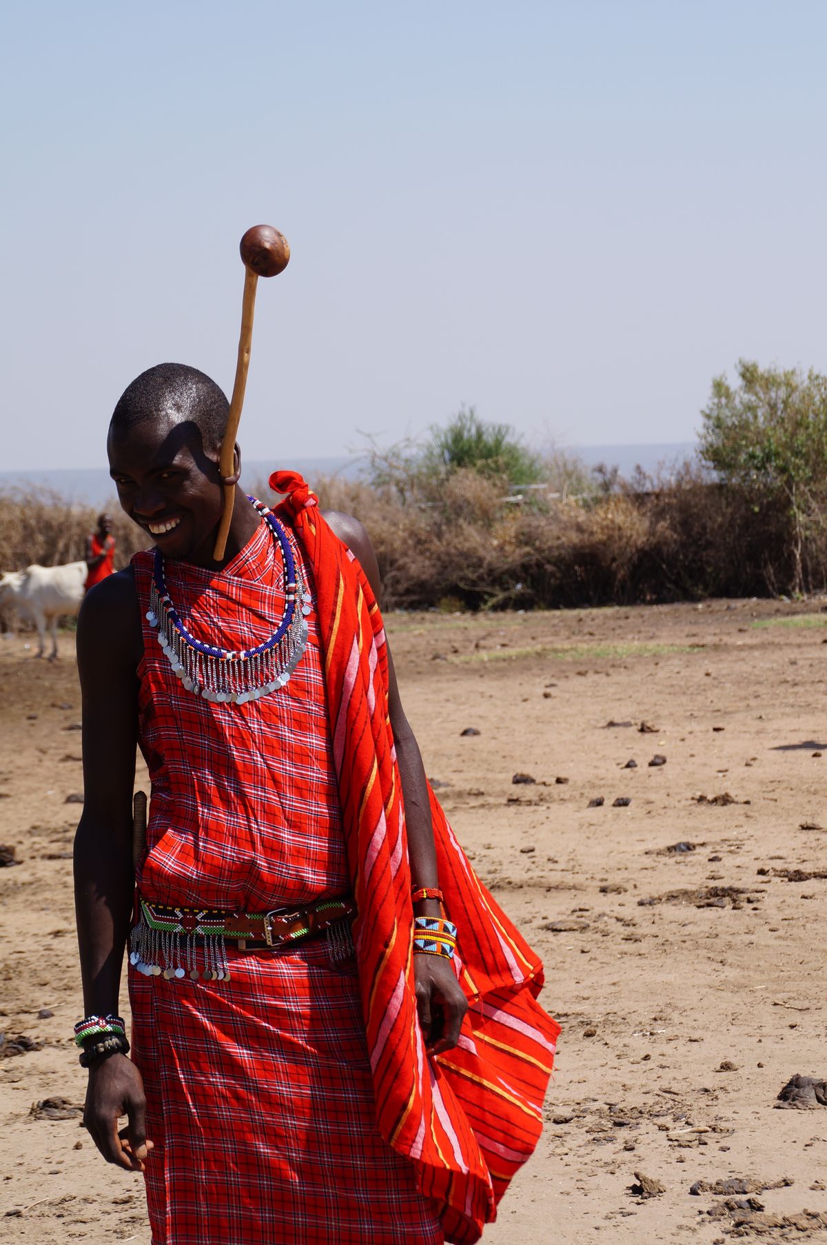 oreilles percées chez les guerriers Masai