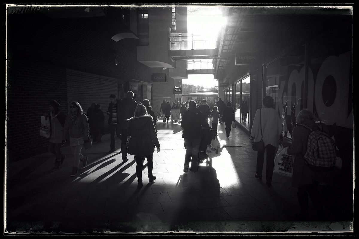 Shoppers in Horsham 